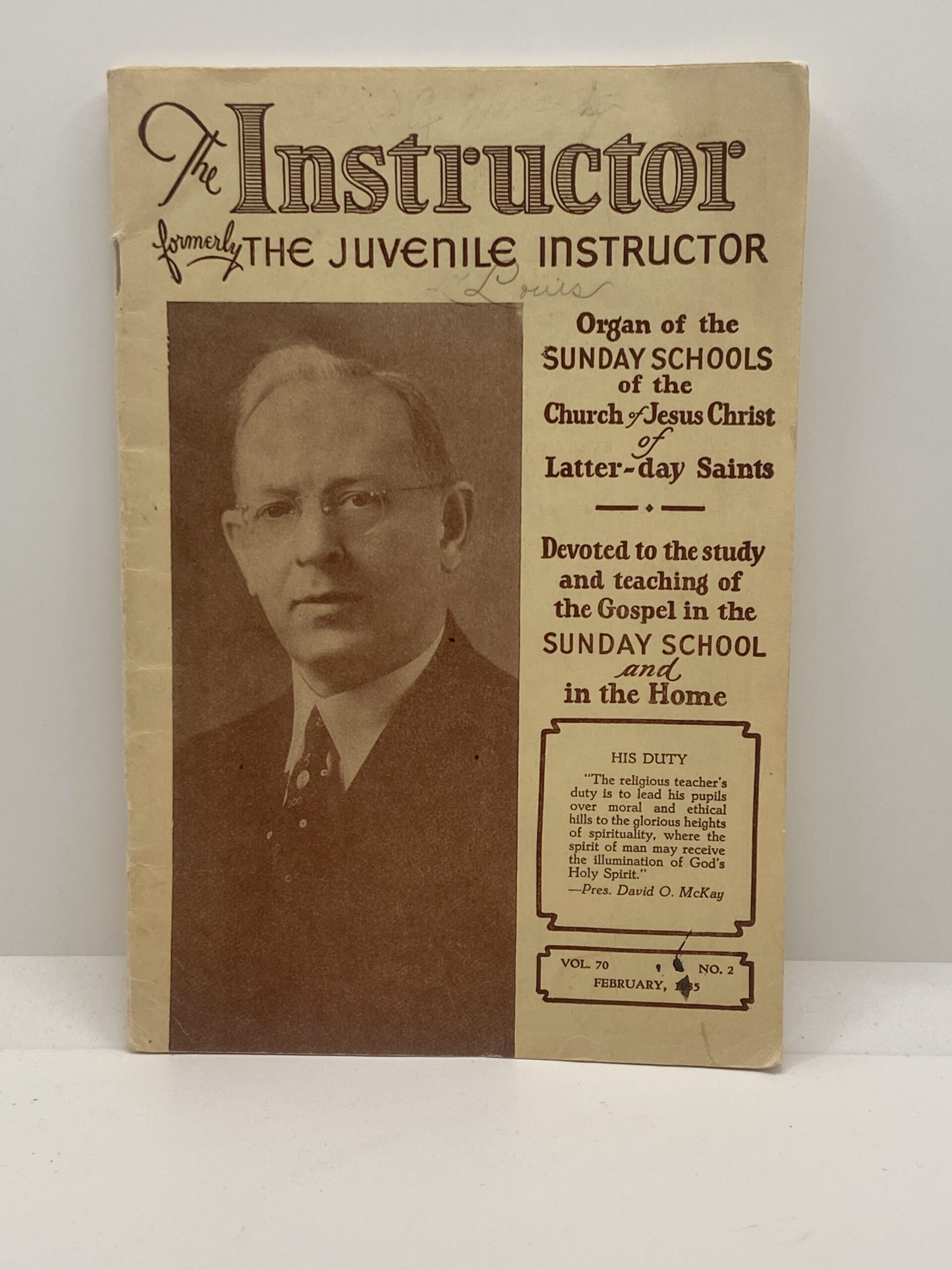 The Instructor Vol. 70 No. 2 February, 1935