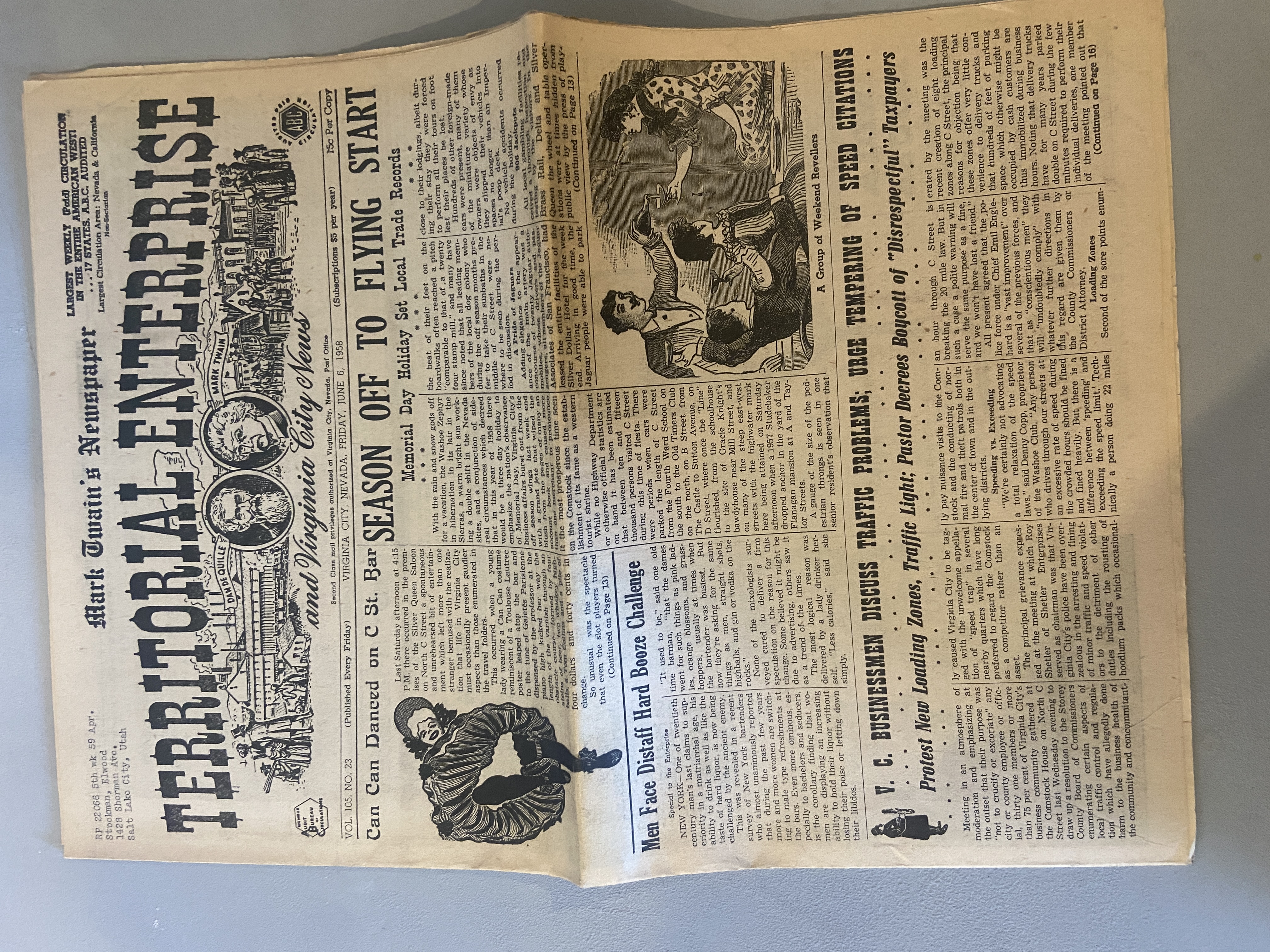 Territorial Enterprise Vol 105 No 23 June 6, 1958