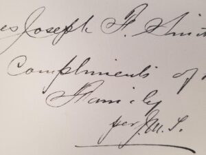 1907 — Biography of Myron Tanner — Given as a Gift to Pres. Joseph F. Smith — Published by Authority of the Family — Hardbound