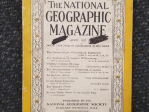 National Geographic Magazine — April 1937 — Single Issue / No Map — [Just the Magazine]