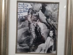 Photograph — Creature From the Black Lagoon — Inscribed and Signed by Actress Julie Adams — [Photograph Only / We Won’t Ship the Frame]