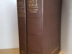 2013 — Holy Bible / Triple Combination — Brown Bendable Leather Bindings — Indexed Page Edges