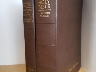 2013 --- Holy Bible / Triple Combination --- Brown Bendable Leather Bindings --- Indexed Page Edges