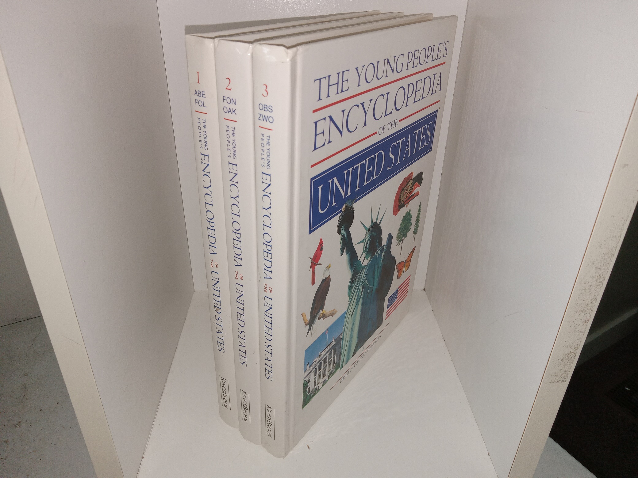 The Young People’s Encyclopedia of the United States 3 Vol. Set (1992) ~ Edited by William E. Shapiro