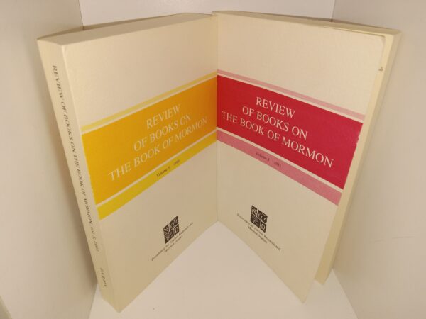 2 LDS Books: Review of Books on The Book of Mormon: Vol. 3, 1991 / Review of Books on The Book of Mormon: Vol. 5, 1993 (See Details)