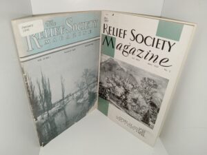2 Issues of The Relief Society Magazine Address Stamped on Them Showing They Were Sent to President David O. McKay