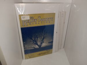 3 Issues of The Relief Society Magazine Address Stamped on them Showing they were Mailed to Elder Albert E. Bowen