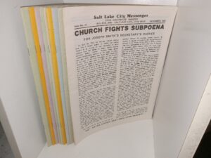 10 Issues of Salt Lake City Messenger, Utah Lighthouse Ministry (See Details)