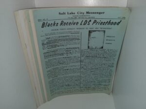 6 Issues of Salt Lake City Messenger Newsletter (See Details)