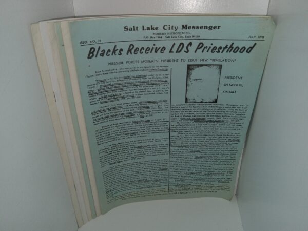 6 Issues of Salt Lake City Messenger Newsletter (See Details)