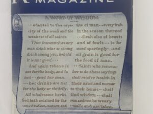 Relief Society Magazine Vol XXVI No. 4 April, 1939. Owned by Joseph Merrill