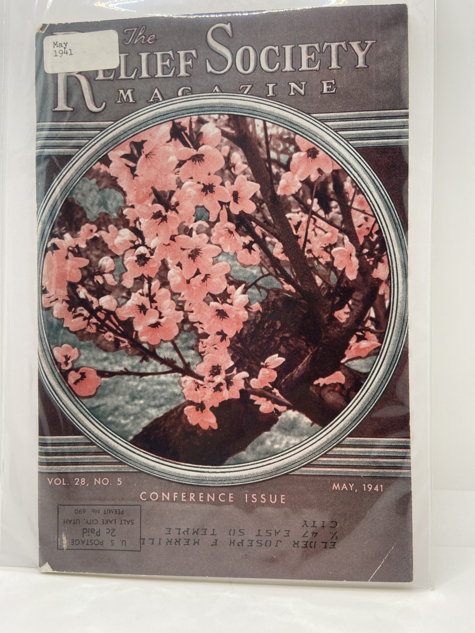 Relief Society Magazine Vol 28 No. 5 May, 1941. Owned by Elder Joseph Merrill