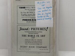 Relief Society Magazine Vol XIX No 2 February, 1932. Owned by John Taylor
