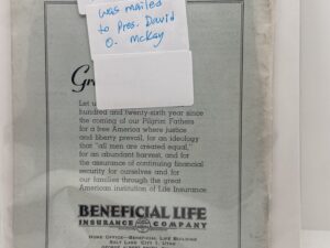 Relief Society Magazine Vol 33 No 11 November, 1946. Owned by President David O McKay