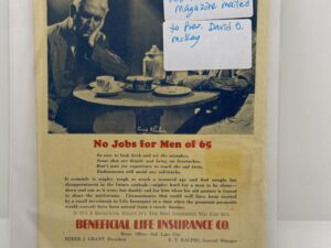 Relief Society Magazine Vol XIX No 2 February, 1932. Owned by President David O McKay