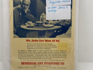 Relief Society Magazine Vol XIX No 2 February, 1932. Owned by President David O McKay