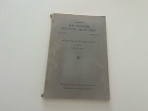 1958-The Western Political Quarterly Vol. XI, No. 4 December 1958- Frank H. Jonas