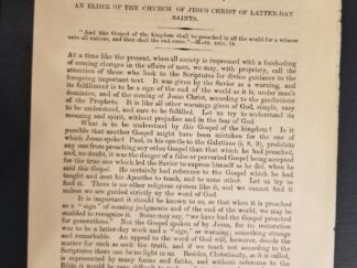The Only True Gospel, The Primitive Christian Faith — by William Budge — Not Dated