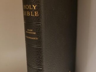 Holy Bible -- Ready References -- Concordance -- Larger Size Black Bendable Leather Binding -- 10" Tall