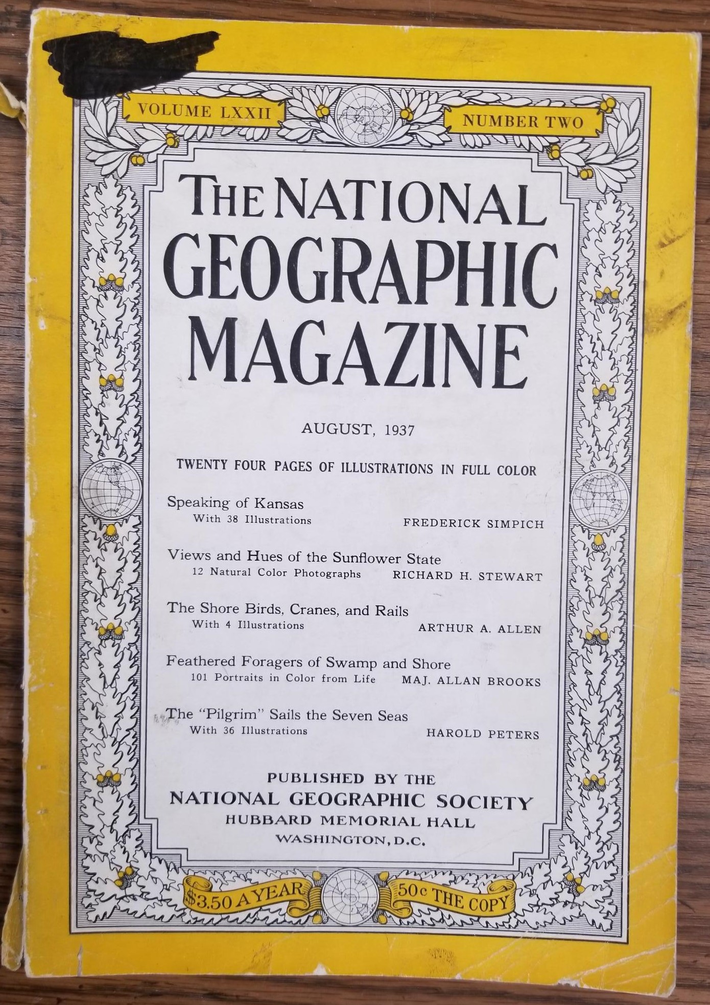 National Geographic Magazine — Vol. LXXII, Number Two — August 1937