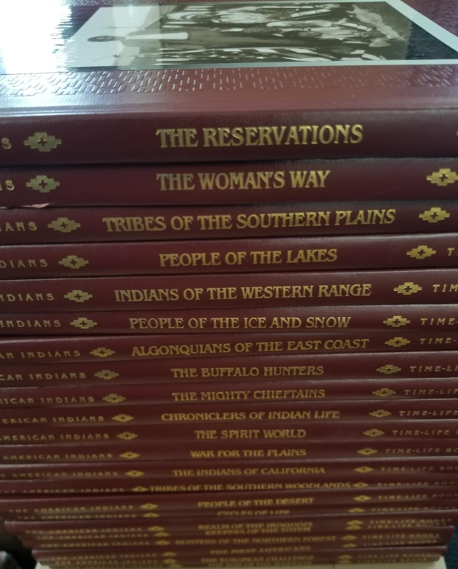 22 Volumes — Time-Life Set — The American Indians — Leather Bindings ...
