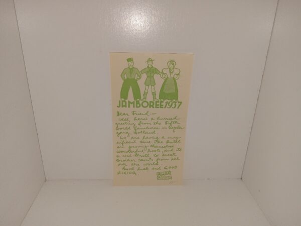 Scouting Invitation to a Jamboree in Holland (1937)
