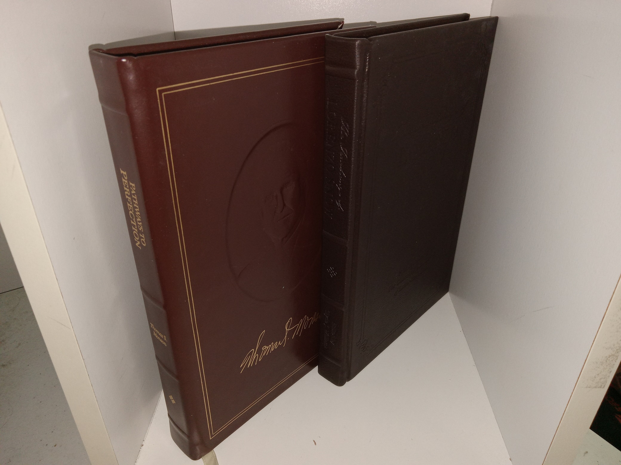 2 Leather LDS Books: Pathways to Perfection: Discourses of Thomas S. Monson / The Teachings of Lorenzo Snow: Fifth President of The Church of Jesus Christ of Latter-day Saints (See Details)