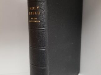 Holy Bible ~ Ready References --- Missionary Edition --- Black Bendable Leather Binding --- Code: 25 E 73
