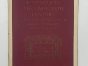 Books from the Fifteenth to the Twentieth Century