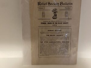 Relief Society Bulletin Vol 1 No 3 March, 1914.