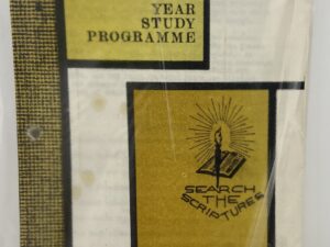 Scottish Mission: Two Year Study Programme (Unknown Publishing Date) ~ Unknown Author