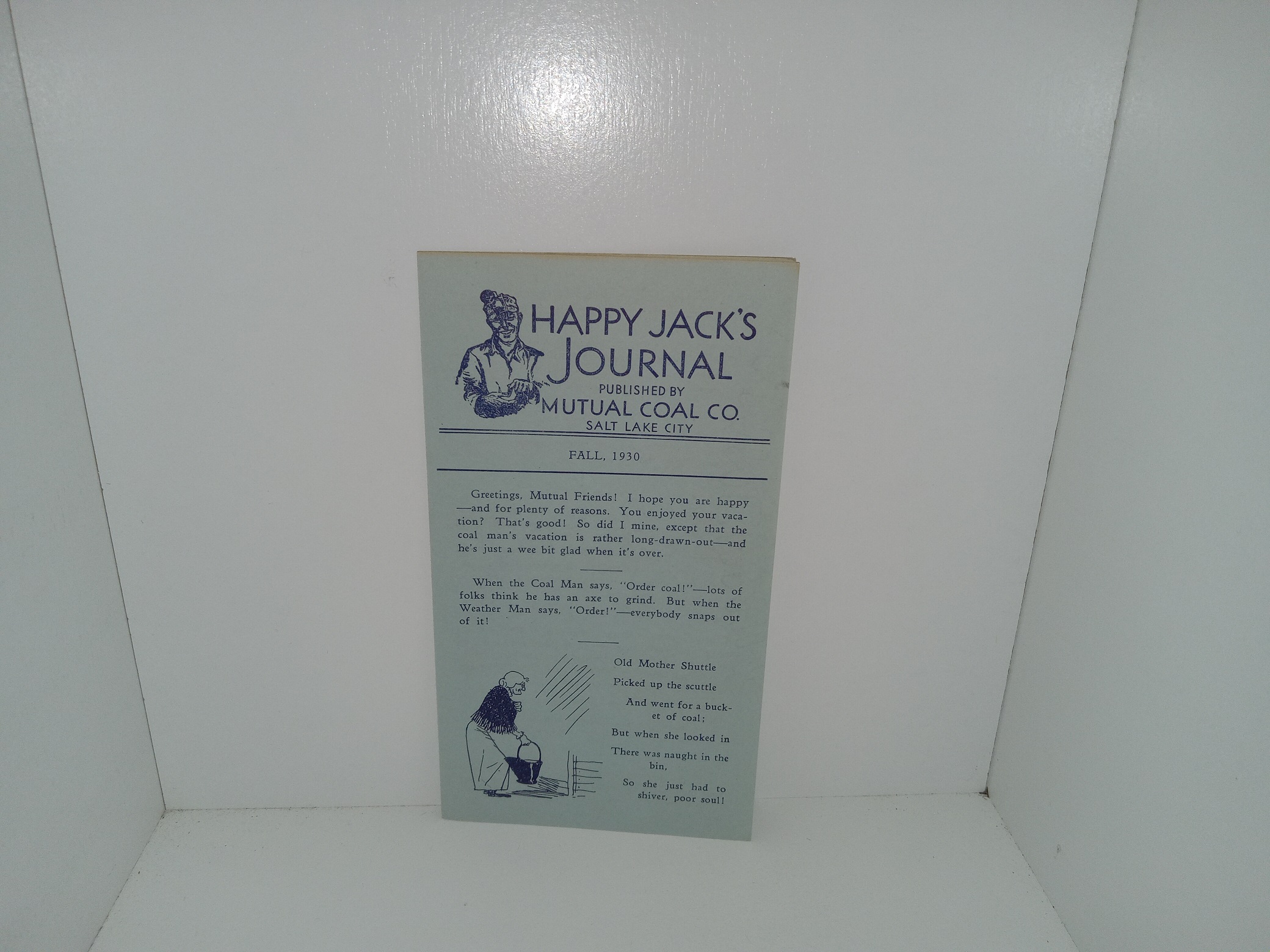 Happy Jack’s Journal: Fall 1930 (Pamphlet) (1930)