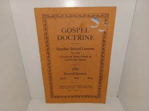 Gospel Doctrine: Sunday School Lessons for the Church of Jesus Christ of Latter-day Saints: Second Quarter, April, May, June, 1931: Vol. 4, No. 2 (1931)