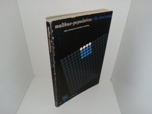 Malthus-Population: The First Essay (Signed by LDS Historian Leondard J. Arrington) (1960) ~ by Thomas Robert Malthus