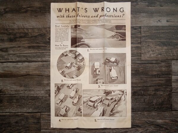 What’s Wrong with These Drivers and Pedestrians? (Unknown Publishing Date) ~ Unknown Author