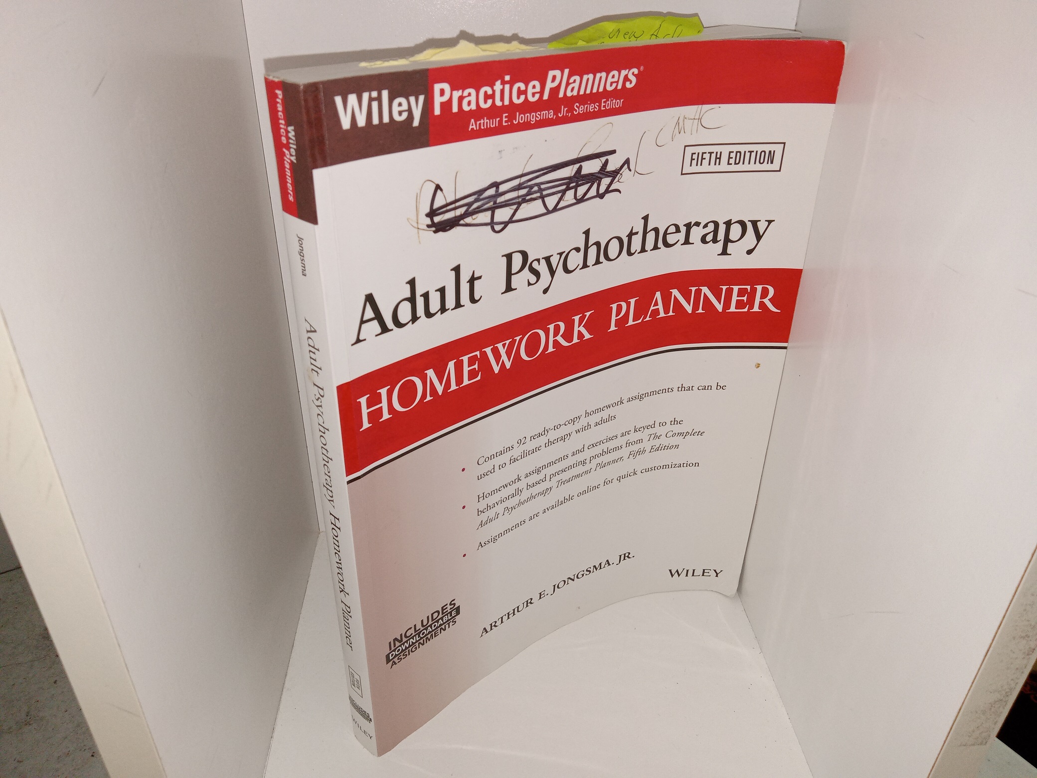 the adult psychotherapy homework planner by jongsma
