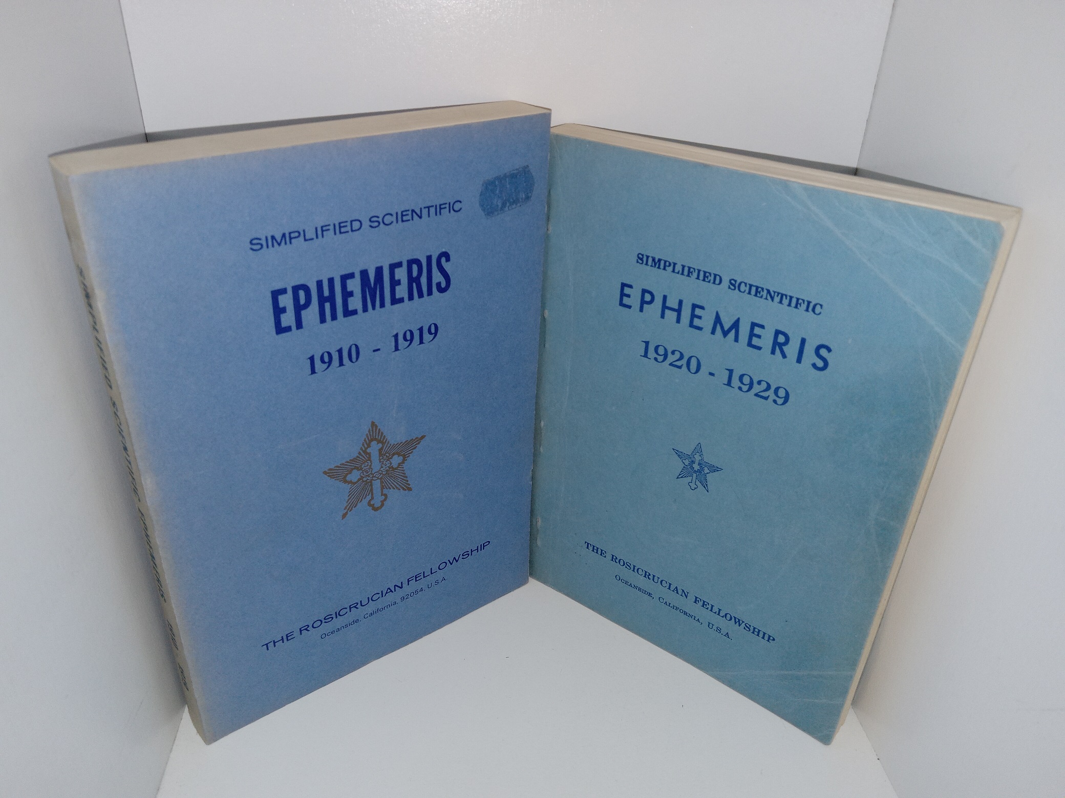 2 Vols. of Simplified Scientific Emeris: The Rosicrucian Fellowship