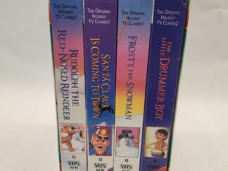 Christmas Classic Series:: Frosty the Snowman, Rudolph the Red-Nosed Reindeer, Santa Claus is Coming to Town, The Little Drummer Boy (1993, Four VHS Movie Set Box)