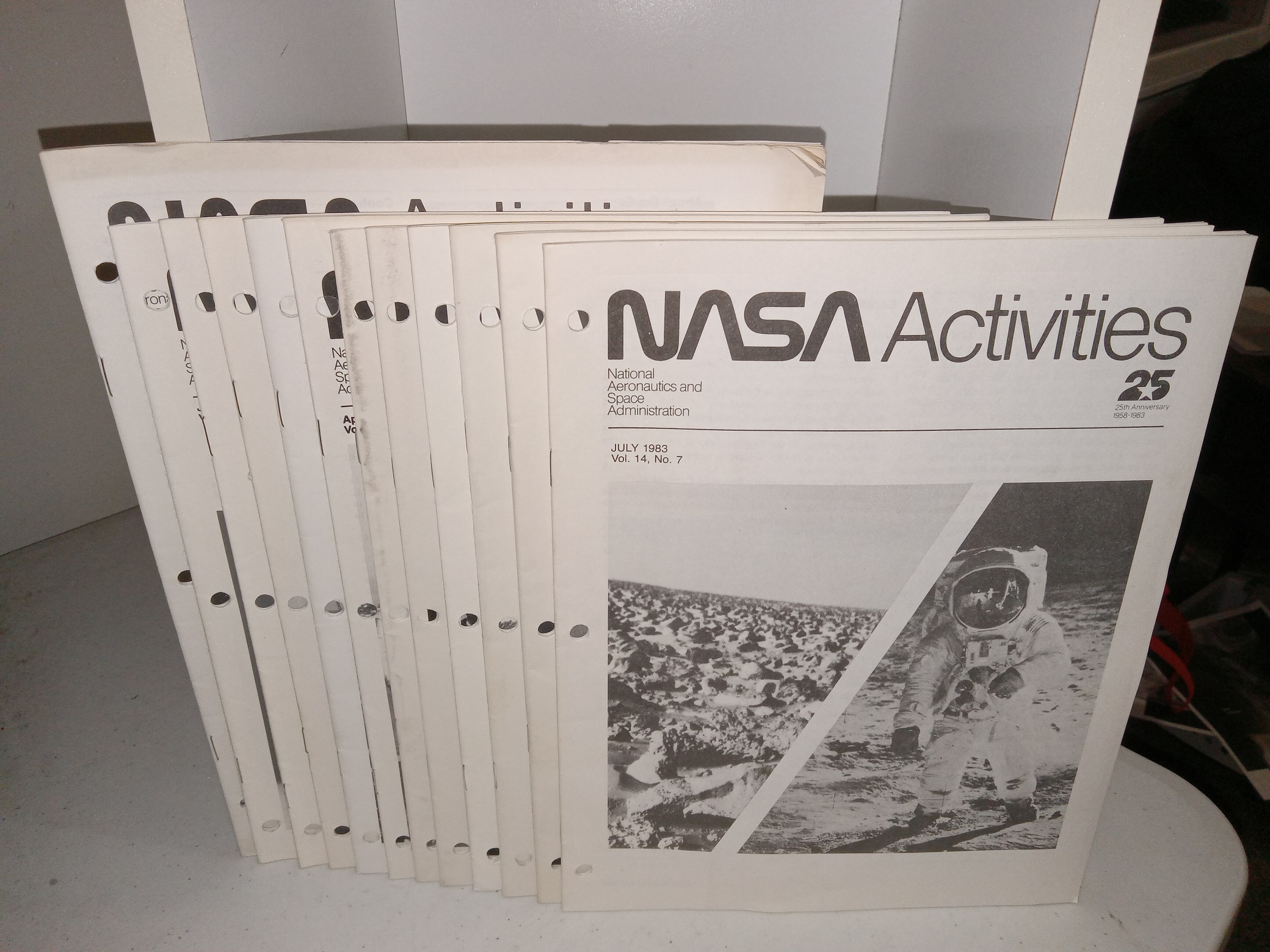 Full Set of 12 Issues of NASA Activities for the Year 1983, Vol. 14