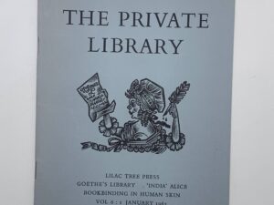 The Private Library – Vol. 6 No. 1 Jan. 1965
