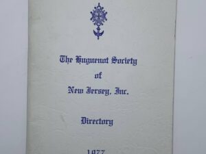 The Huguenot Society of New Jersey, Inc. (1977)