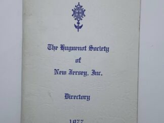 The Huguenot Society of New Jersey, Inc. (1977)