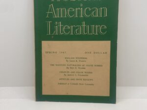 Western American Literature quarterly journal (Spring, 1967)