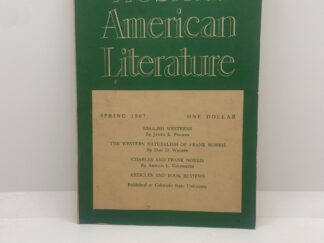 Western American Literature quarterly journal (Spring, 1967)