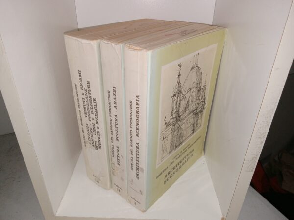 Città di Torino Mostra del Barocco Piemontese 3 Vol. Set (Italian: City of Turin Piedmontese Baroque Exhibition) (Ex-Library) (1963) ~ Edited by Vittorio Viale
