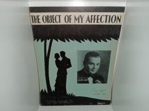 The Object of My Affection (Sheet Music) (1934)