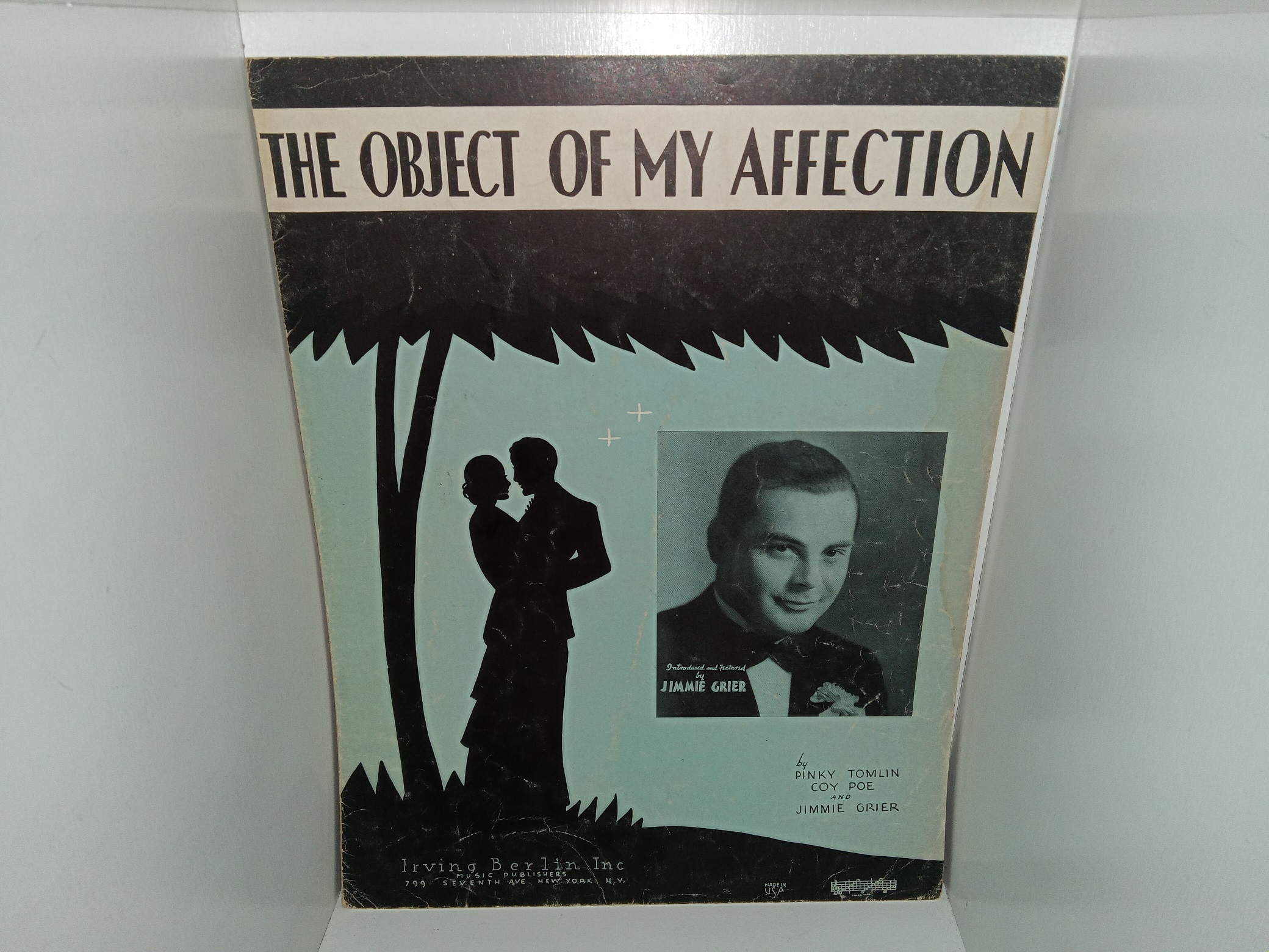 The Object of My Affection (Sheet Music) (1934)
