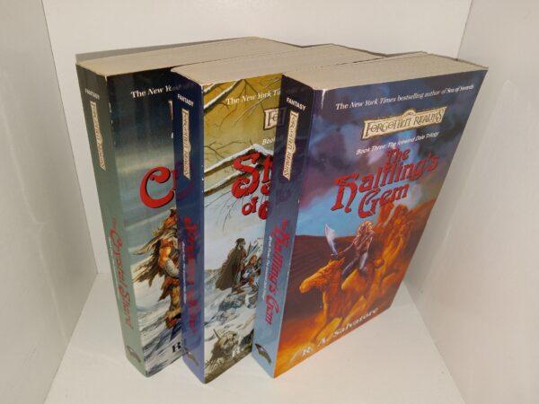 3 Forgotten Realms Novels, The Icewind Dale Trilogy: Book 1: The Crystal Shard / Book 2: Streams of Silver / Book 3: The Halfling's Gem (See Details)