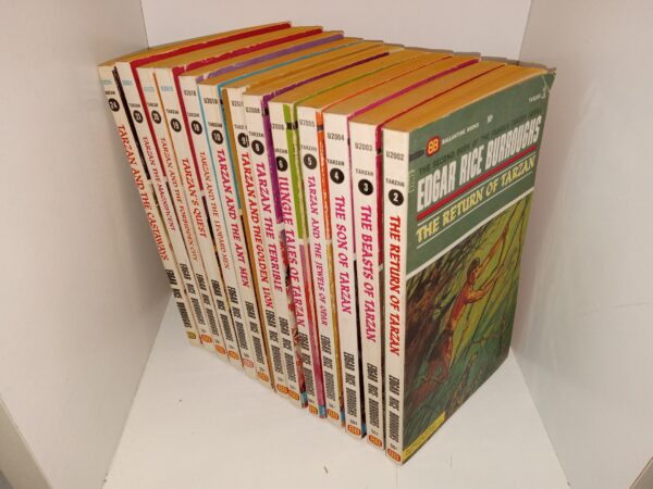 13 Tarzan Books by Edgar Rice Burroughs (See Details)