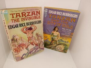 2 Tarzan Books by Edgar Rice Burroughs: Tarzan the Invincible / Tarzan and the City of Gold (See Details)